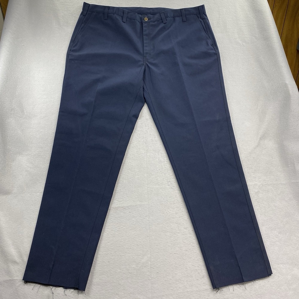Workrite FR Pants Mens 48x Blue Flame Resistant 2112 Nomex Cat 1 Unhemmed